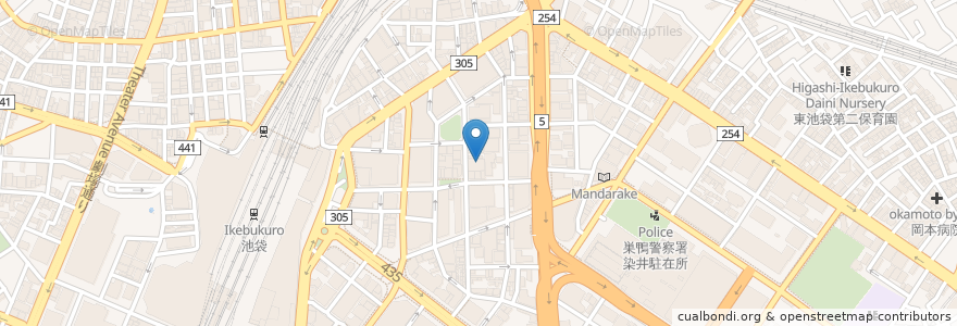 Mapa de ubicacion de アニメイトカフェ en ژاپن, 東京都, 豊島区.