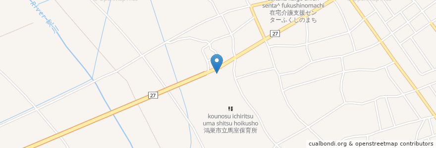 Mapa de ubicacion de 究極のとんかつ en Japonya, 埼玉県, 鴻巣市.