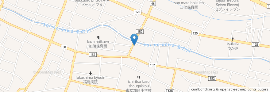 Mapa de ubicacion de 松本医院 en 日本, 埼玉县, 加須市.