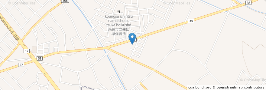 Mapa de ubicacion de 第５さくらい医院 en 日本, 埼玉県, 鴻巣市.