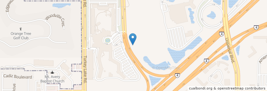 Mapa de ubicacion de Bar 17 Bistro en 미국, 플로리다주, Orange County, 올랜도.