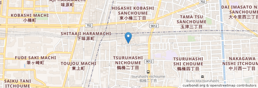 Mapa de ubicacion de すしぎん en اليابان, أوساكا, أوساكا, 生野区.
