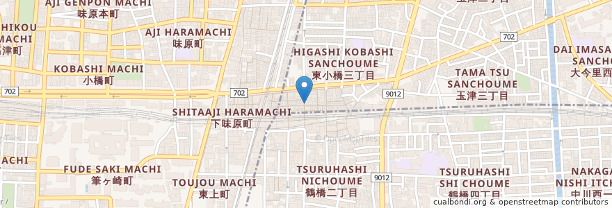 Mapa de ubicacion de ロックヴィラ en Japonya, 大阪府, 大阪市, 東成区.