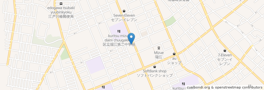 Mapa de ubicacion de タイムズ TSUTAYA瑞江店 en Япония, Токио, Эдогава.