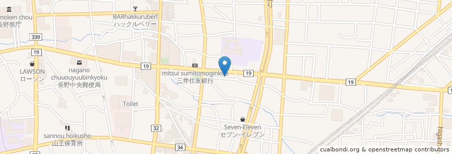 Mapa de ubicacion de Mulverry Delicatessen & Cafe en اليابان, ناغانو, 長野市.