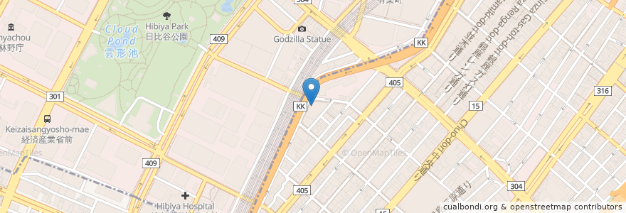 Mapa de ubicacion de アントワープシックス　銀座　新田ビル en Jepun, 東京都, 千代田区.