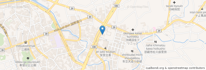Mapa de ubicacion de 沖縄銀行大道支店 en 日本, 沖縄県, 那覇市.