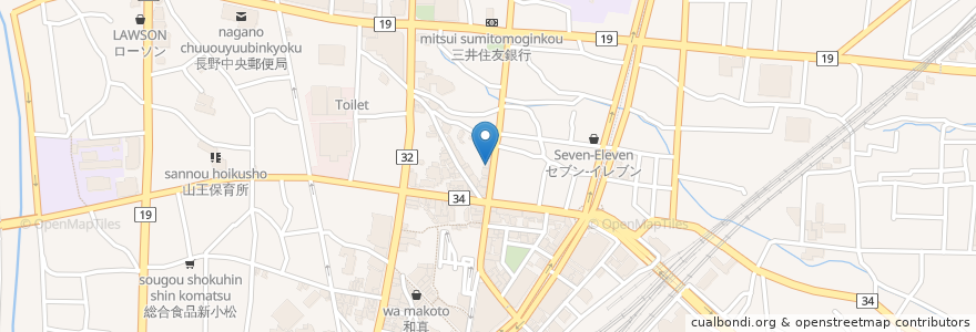 Mapa de ubicacion de Pica Pica AMIGO en 日本, 長野県, 長野市.