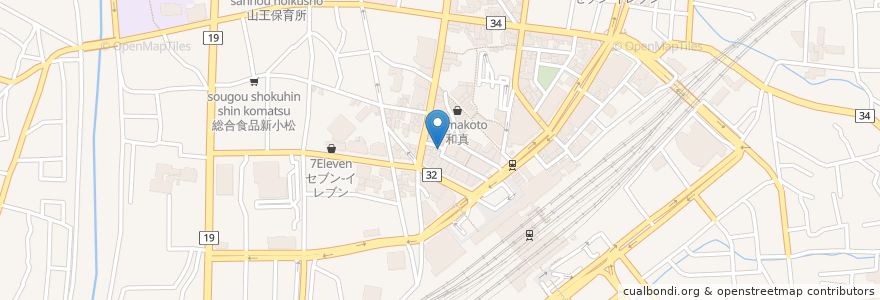 Mapa de ubicacion de 三本コーヒーショップ en 일본, 나가노현, 長野市.