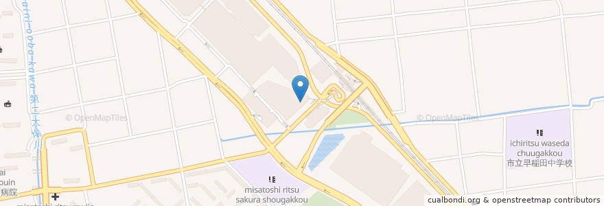 Mapa de ubicacion de マクドナルド ららぽーと新三郷店 en 日本, 埼玉县, 三郷市.