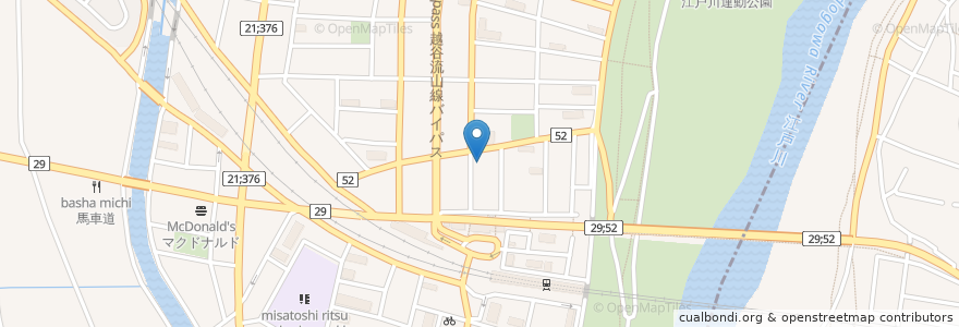 Mapa de ubicacion de セントラル歯科 en اليابان, 埼玉県, 三郷市.