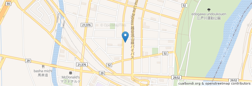 Mapa de ubicacion de マツモトキヨシ三郷早稲田店 en Japon, Préfecture De Saitama, 三郷市.