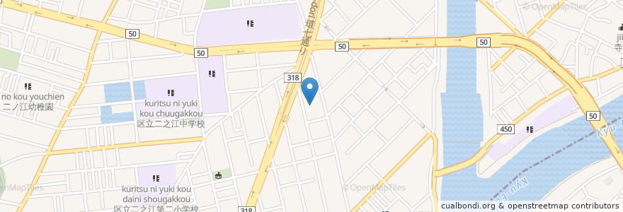 Mapa de ubicacion de 医師会休日急病診療所 en 日本, 东京都/東京都, 江戸川区.
