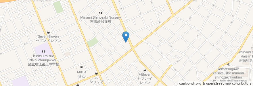 Mapa de ubicacion de 第一須賀駐車場 en Japan, Tokio, 江戸川区.
