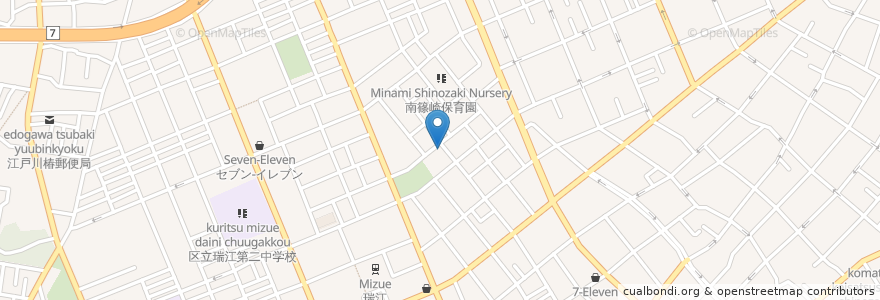 Mapa de ubicacion de 第二芦田駐車場 en 日本, 东京都/東京都, 江戸川区.