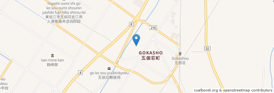 Mapa de ubicacion de 正眼寺 en ژاپن, 滋賀県, 東近江市.