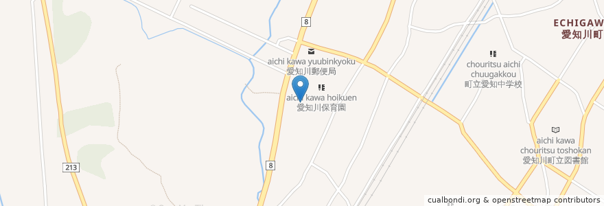 Mapa de ubicacion de 八幡神社 en ژاپن, 滋賀県, 愛知郡, 愛荘町.
