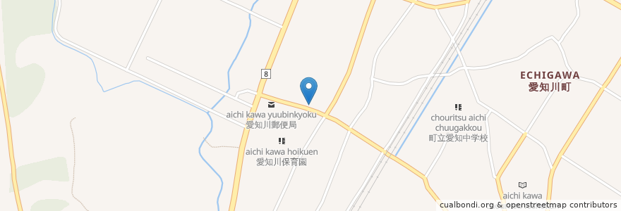 Mapa de ubicacion de キクヤ調剤薬局 愛知川店 en Япония, Сига, 愛知郡, 愛荘町.