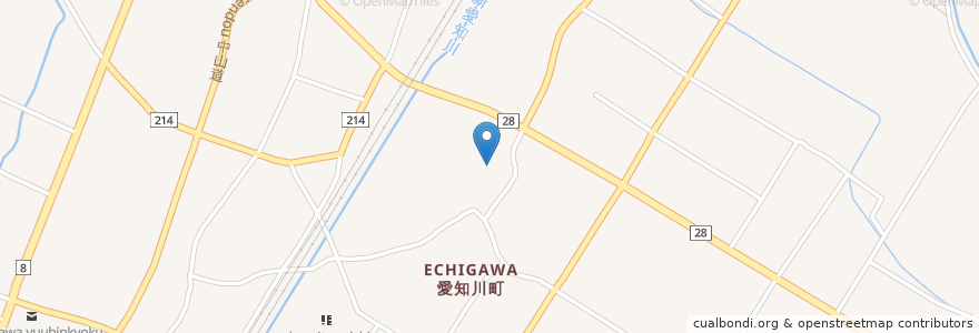 Mapa de ubicacion de 八幡宮 en Japan, Shiga Prefecture, Echi County, Aisho.