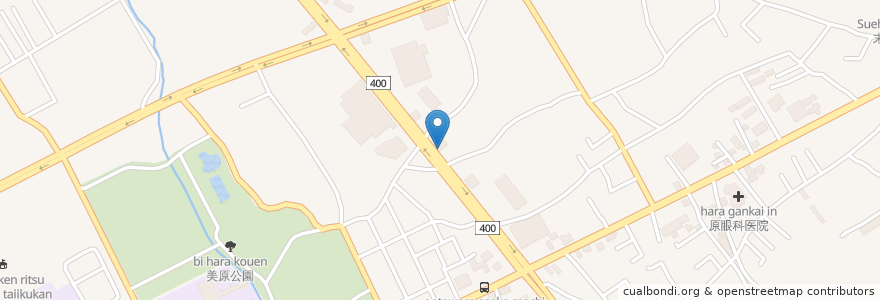 Mapa de ubicacion de ステーキ宮 en 日本, 栃木県, 大田原市.