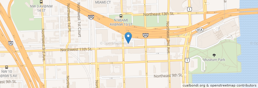 Mapa de ubicacion de E11even en Vereinigte Staaten Von Amerika, Florida, Miami-Dade County, Miami.