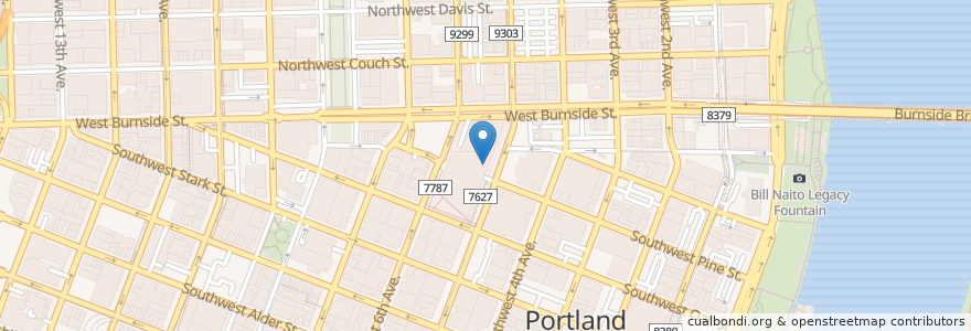 Mapa de ubicacion de Five Pines Dental en 미국, 오리건, Portland, Multnomah County.