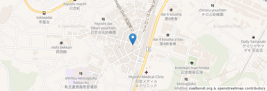 Mapa de ubicacion de ドトールコーヒーショップ en Japan, Präfektur Kanagawa, Yokohama, 港北区.