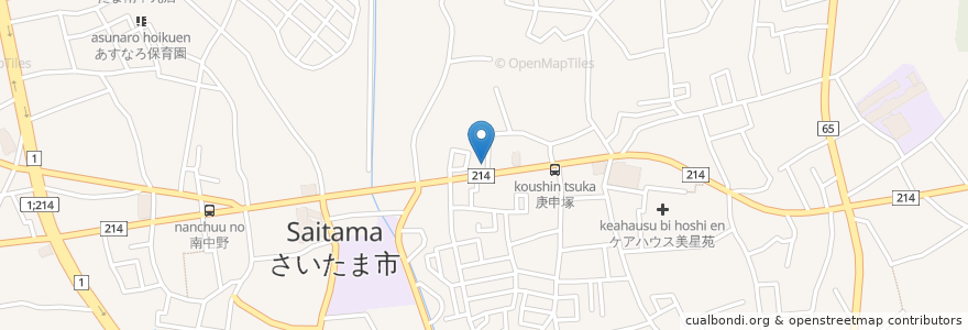 Mapa de ubicacion de 大谷東警察署片柳交番 en اليابان, 埼玉県, さいたま市, 見沼区.