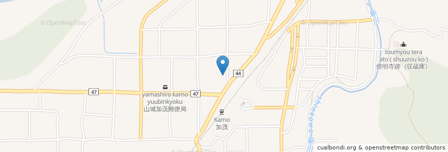 Mapa de ubicacion de 加代ちゃん en اليابان, 京都府, 木津川市.