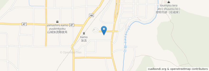 Mapa de ubicacion de 吉村医院 en 日本, 京都府, 木津川市.