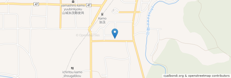 Mapa de ubicacion de コスモス動物病院 en Japão, 京都府, 木津川市.