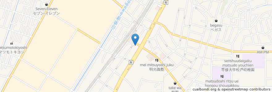Mapa de ubicacion de ひなげし en Япония, Тиба, 松戸市.