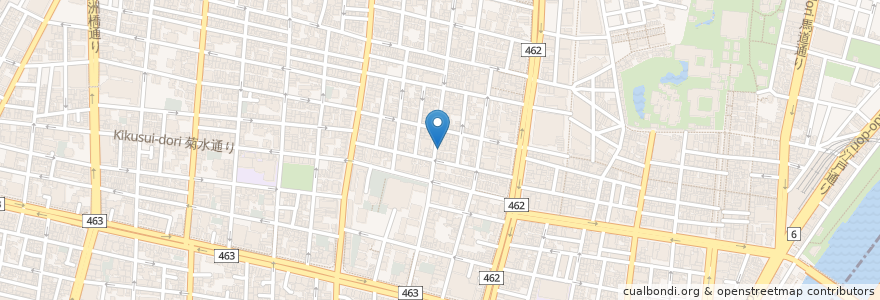 Mapa de ubicacion de 麺 みつヰ en Jepun, 東京都, 台東区.