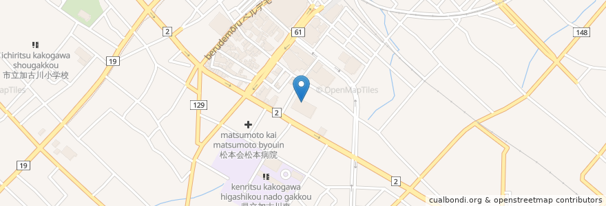 Mapa de ubicacion de 東播磨生活創造センター「かこむ」 en 日本, 兵庫県, 加古川市.