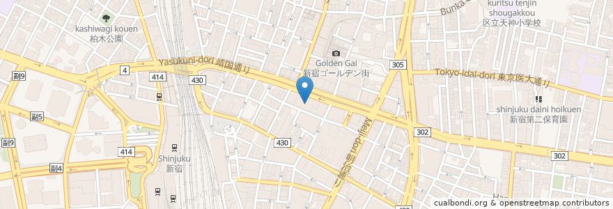Mapa de ubicacion de 新宿ピカデリー en Japan, Tokio, 新宿区.