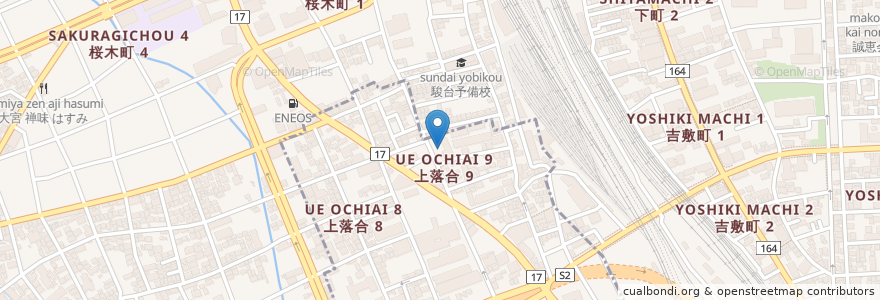 Mapa de ubicacion de 武蔵野薬局 en 日本, 埼玉県, さいたま市, 大宮区.