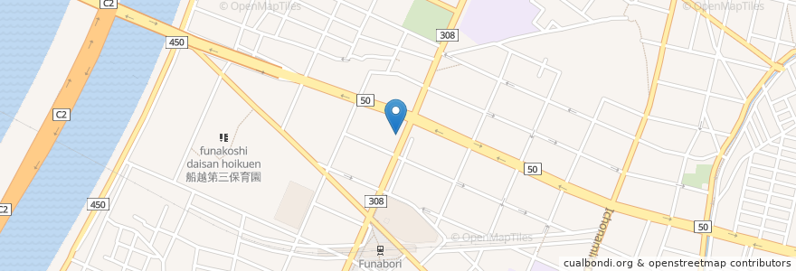 Mapa de ubicacion de フラール薬局 en اليابان, 東京都, 江戸川区.