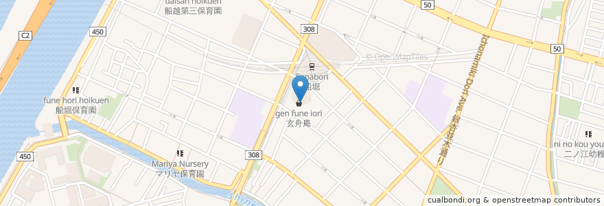 Mapa de ubicacion de クオール薬局 en 일본, 도쿄도, 江戸川区.