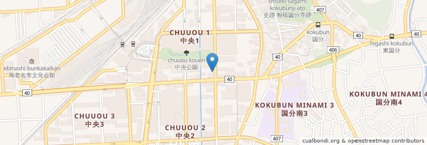 Mapa de ubicacion de 「だし道楽」自動販売機 en 日本, 神奈川縣, 海老名市.