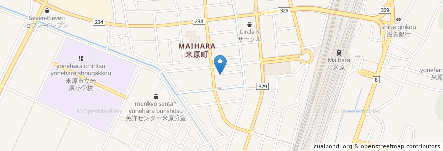 Mapa de ubicacion de 弥惣八 en Jepun, 滋賀県, 米原市.
