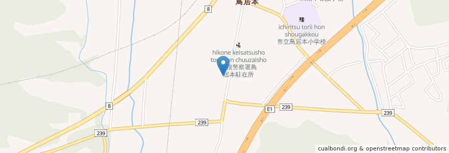 Mapa de ubicacion de 西川医院 en ژاپن, 滋賀県, 彦根市.