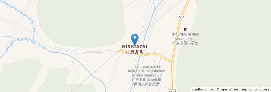 Mapa de ubicacion de JR永原駅コミュニティハウス コティ en Jepun, 滋賀県, 長浜市.