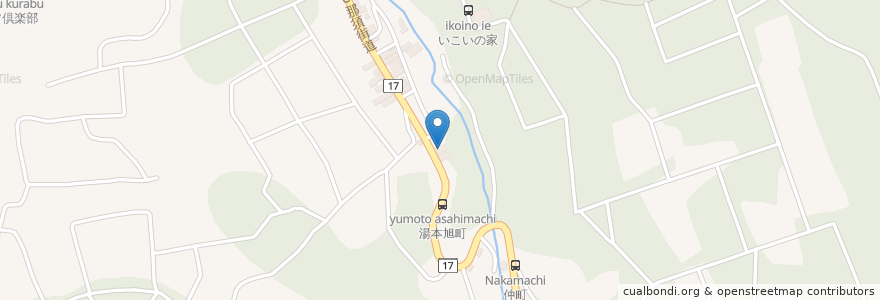 Mapa de ubicacion de 足利銀行 那須出張所 en Japon, Préfecture De Tochigi, 那須郡, 那須町.