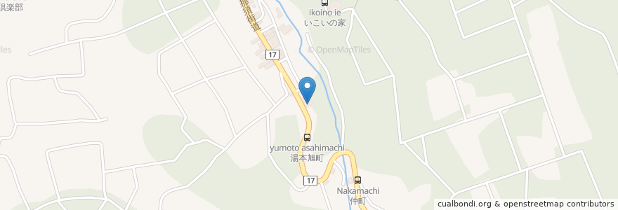 Mapa de ubicacion de 阿久津薬局 en Japão, 栃木県, 那須郡, 那須町.