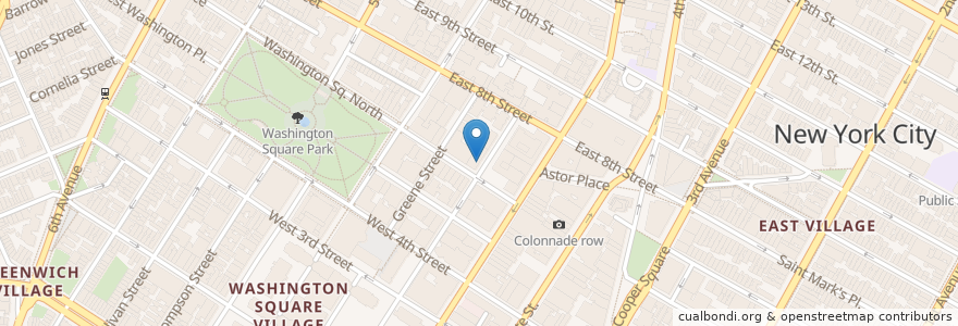 Mapa de ubicacion de Peppercorn Kitchen en 미국, 뉴욕, New York, New York County, Manhattan.