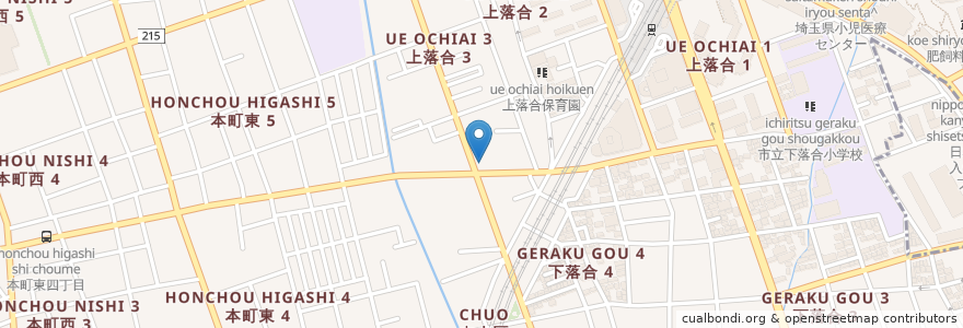 Mapa de ubicacion de マーガレット保育園 en 日本, 埼玉県, さいたま市, 中央区.