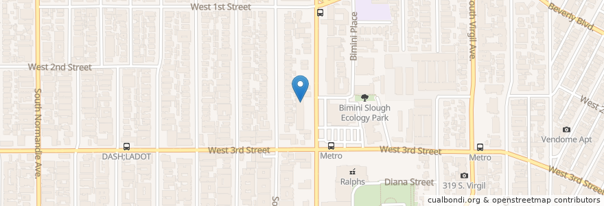 Mapa de ubicacion de Pho Legend Noodle and Grill en Stati Uniti D'America, California, Los Angeles County, Los Angeles.