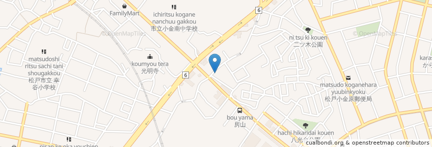 Mapa de ubicacion de ホル元 en Japonya, 千葉県, 松戸市.