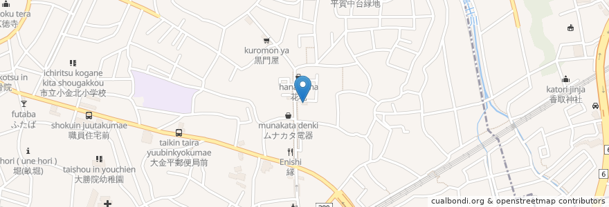 Mapa de ubicacion de 花菖蒲 en Japonya, 千葉県, 松戸市.