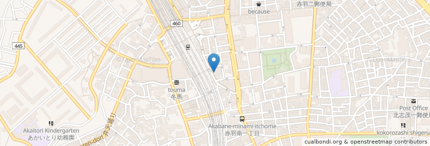 Mapa de ubicacion de ライブハウスウッディ en 日本, 東京都, 北区.